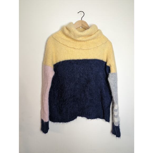 Anthropologie Child of the Universe Colorblock Turtleneck Sweater - Picture 2 of 7